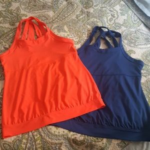 Lot of 2 danskin now medium workout tops